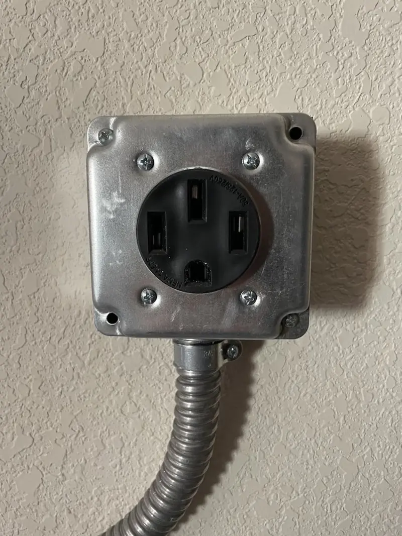 NEMA 14-50 outlet installed for Smart Home Electrical in Rockwood